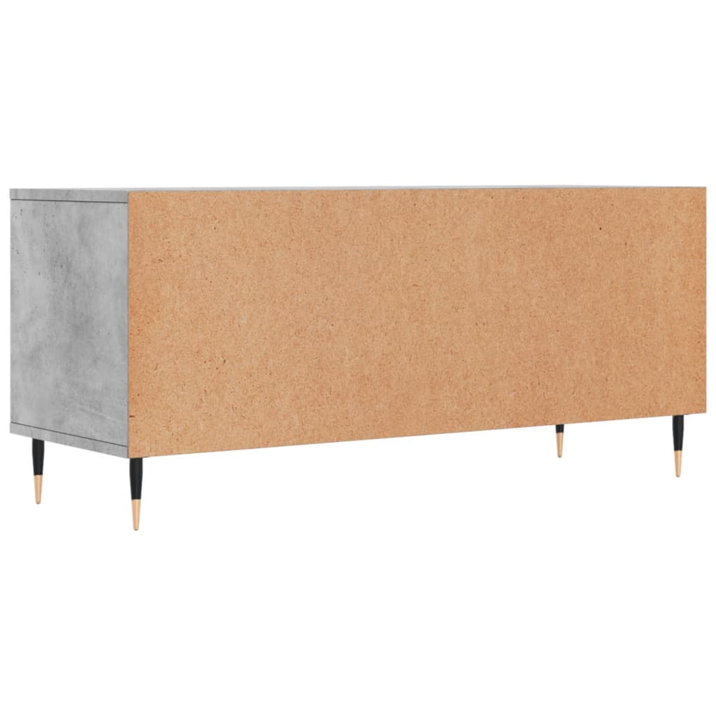 Meuble TV gris béton 100x34,5x44,5 cm bois d'ingénierie Meubles TV vidaXL   