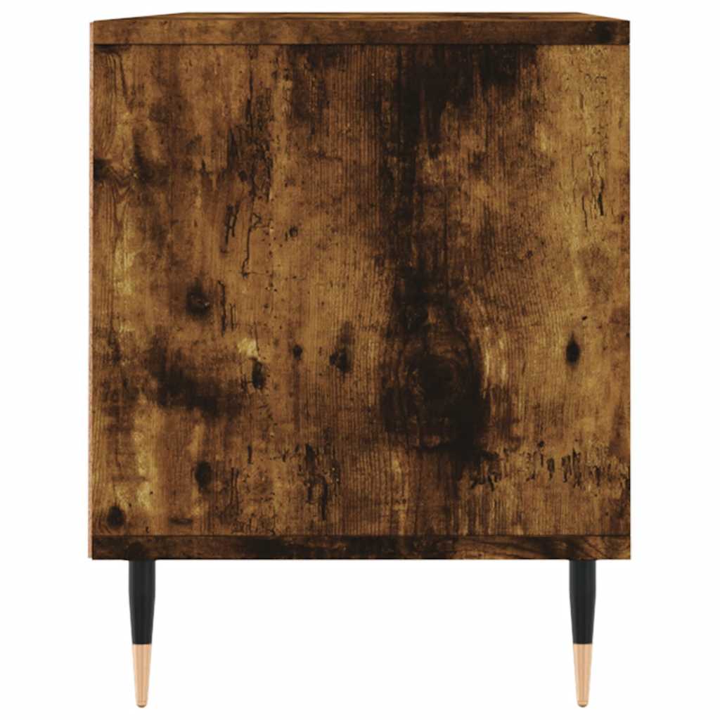 Meuble TV chêne fumé 100x34,5x44,5 cm bois d'ingénierie - XIOS
