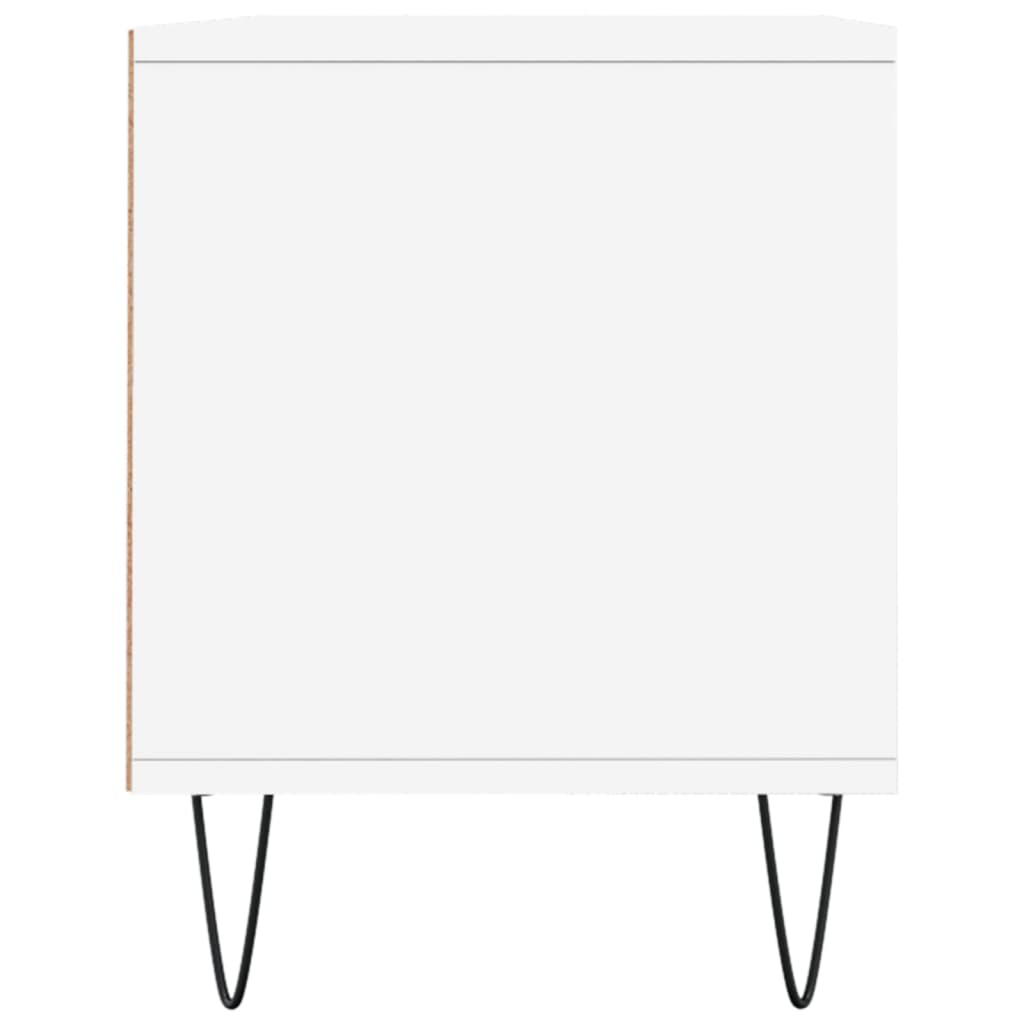 Meuble TV blanc 100x34,5x44,5 cm bois d'ingénierie - XIOS