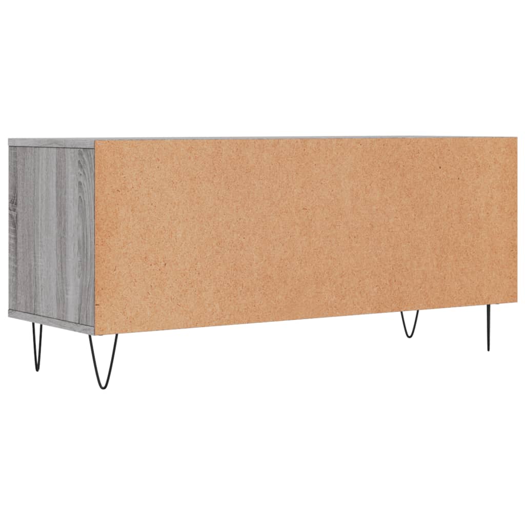 Meuble TV sonoma gris 100x34,5x44,5 cm bois d'ingénierie Meubles TV vidaXL   
