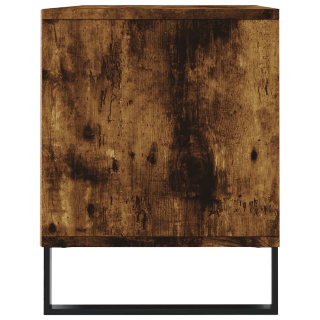 Meuble TV chêne fumé 100x34,5x44,5 cm bois d'ingénierie Meubles TV vidaXL   
