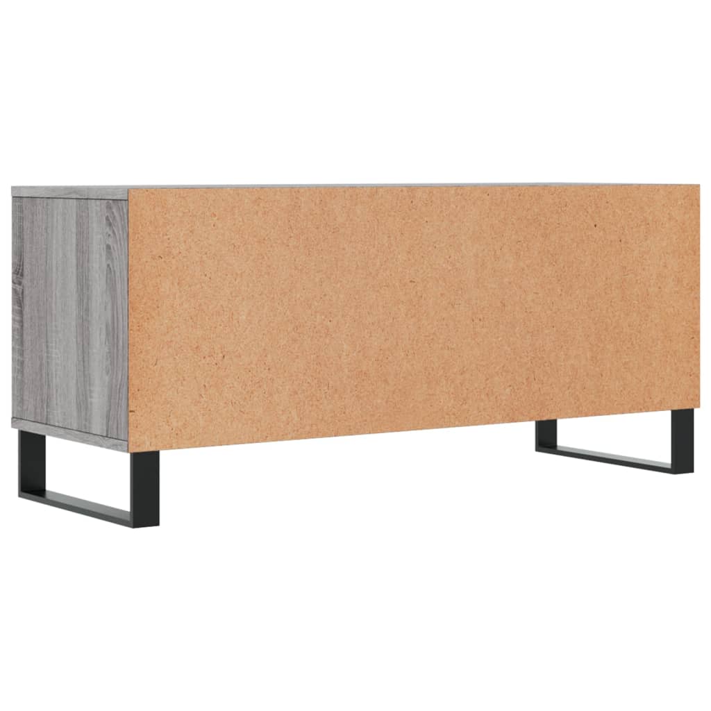 Meuble TV sonoma gris 100x34,5x44,5 cm bois d'ingénierie - XIOS