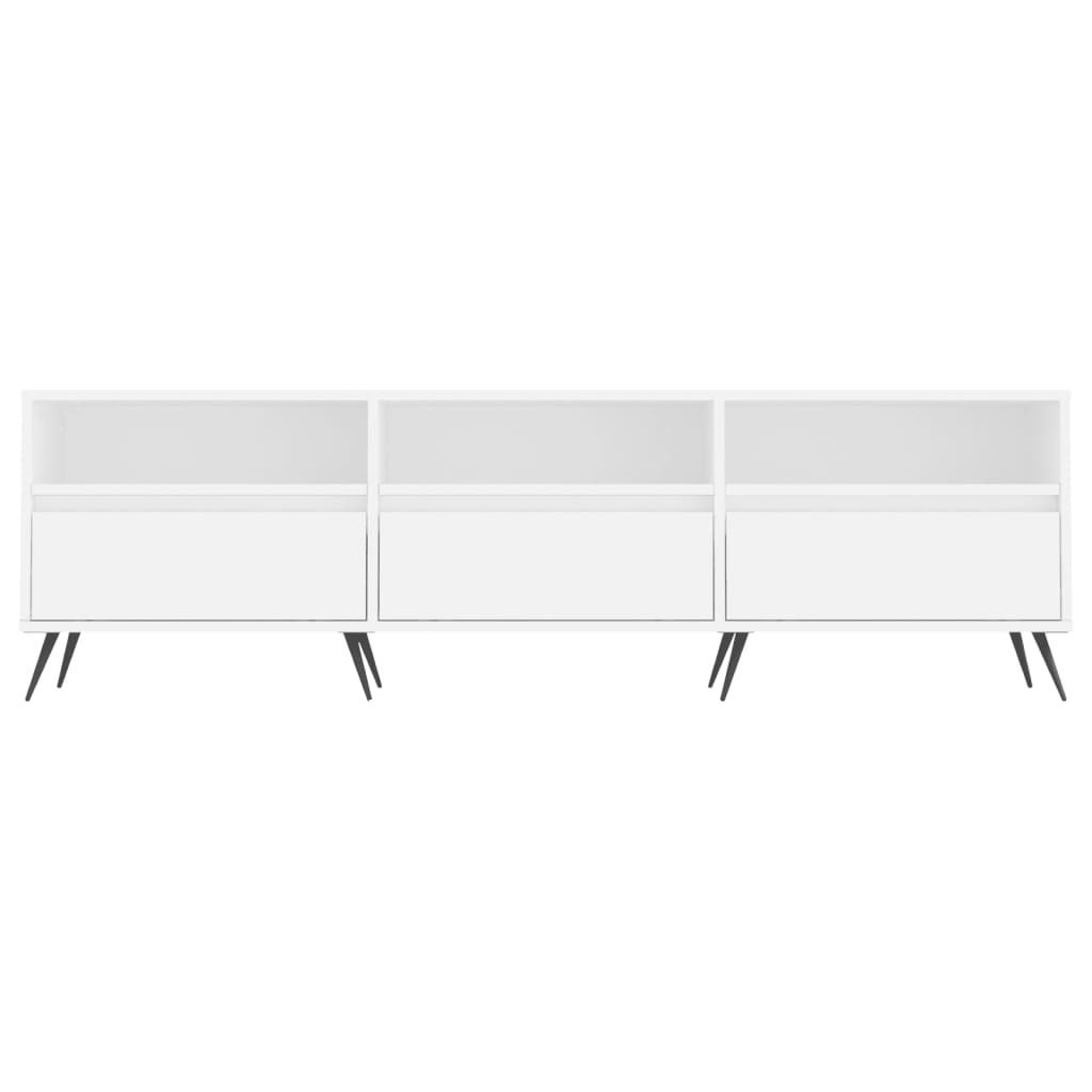 Meuble TV blanc 150x30x44,5 cm bois d'ingénierie - XIOS