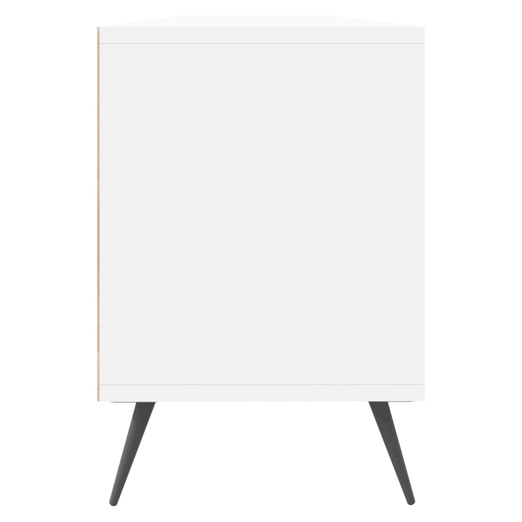 Meuble TV blanc 150x30x44,5 cm bois d'ingénierie - XIOS