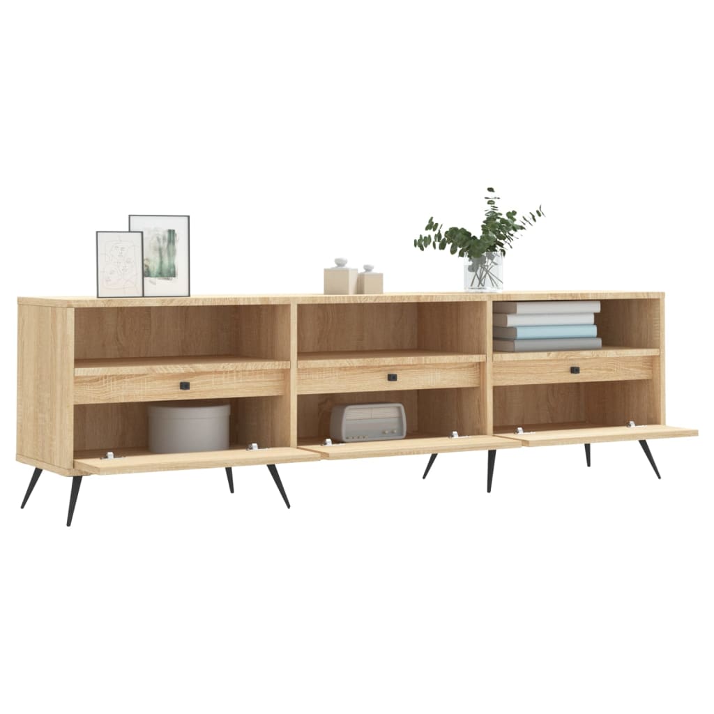 Meuble TV chêne sonoma 150x30x44,5 cm bois d'ingénierie - XIOS