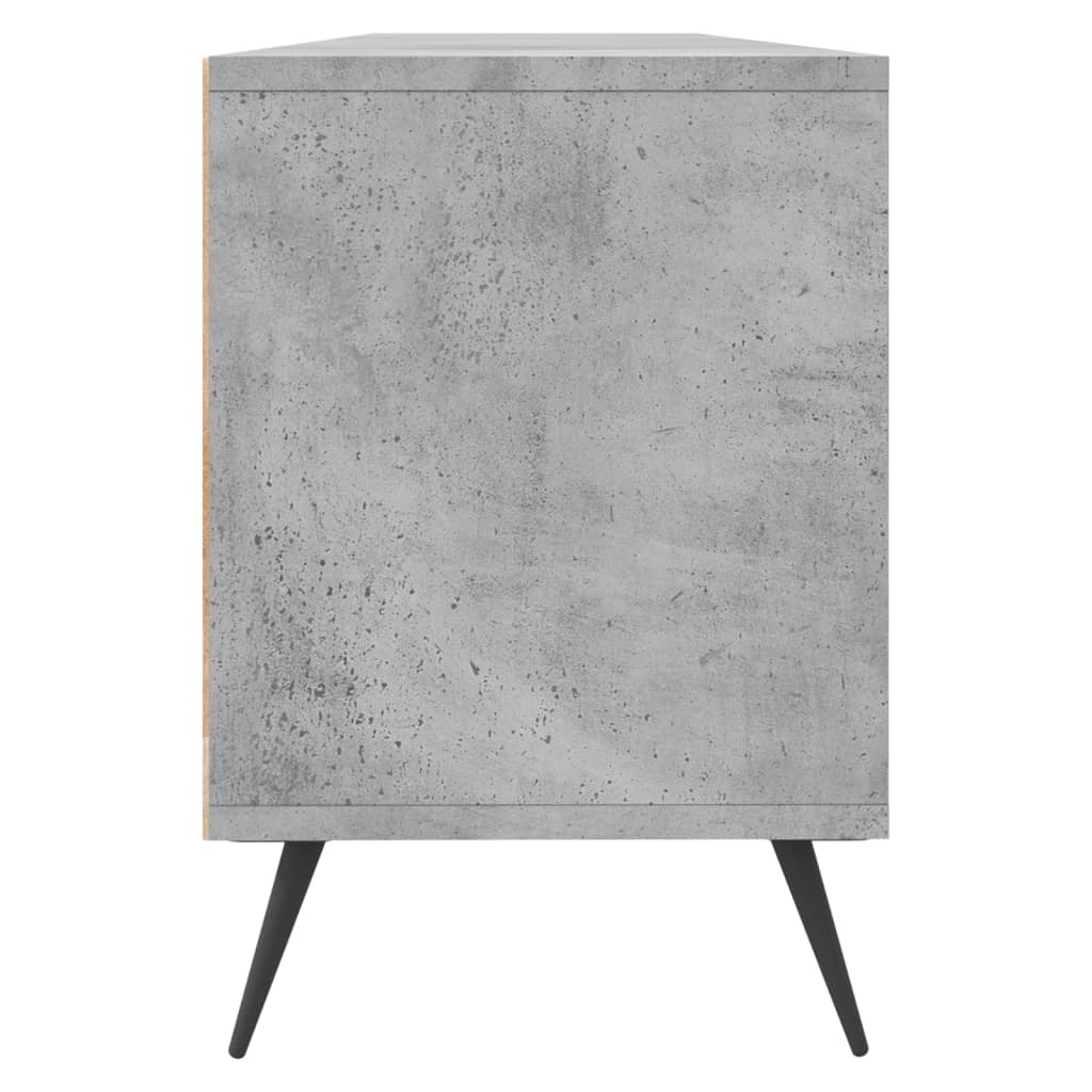 Meuble TV gris béton 150x30x44,5 cm bois d'ingénierie - XIOS
