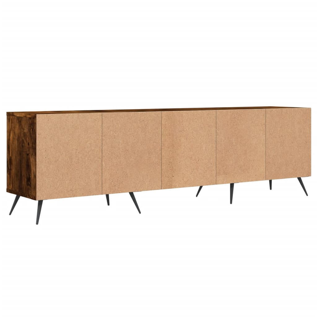 Meuble TV chêne fumé 150x30x44,5 cm bois d'ingénierie - XIOS