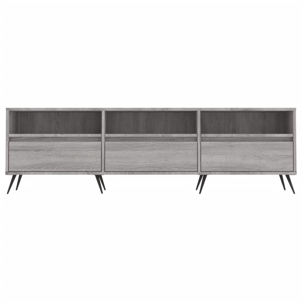 Meuble TV sonoma gris 150x30x44,5 cm bois d'ingénierie - XIOS