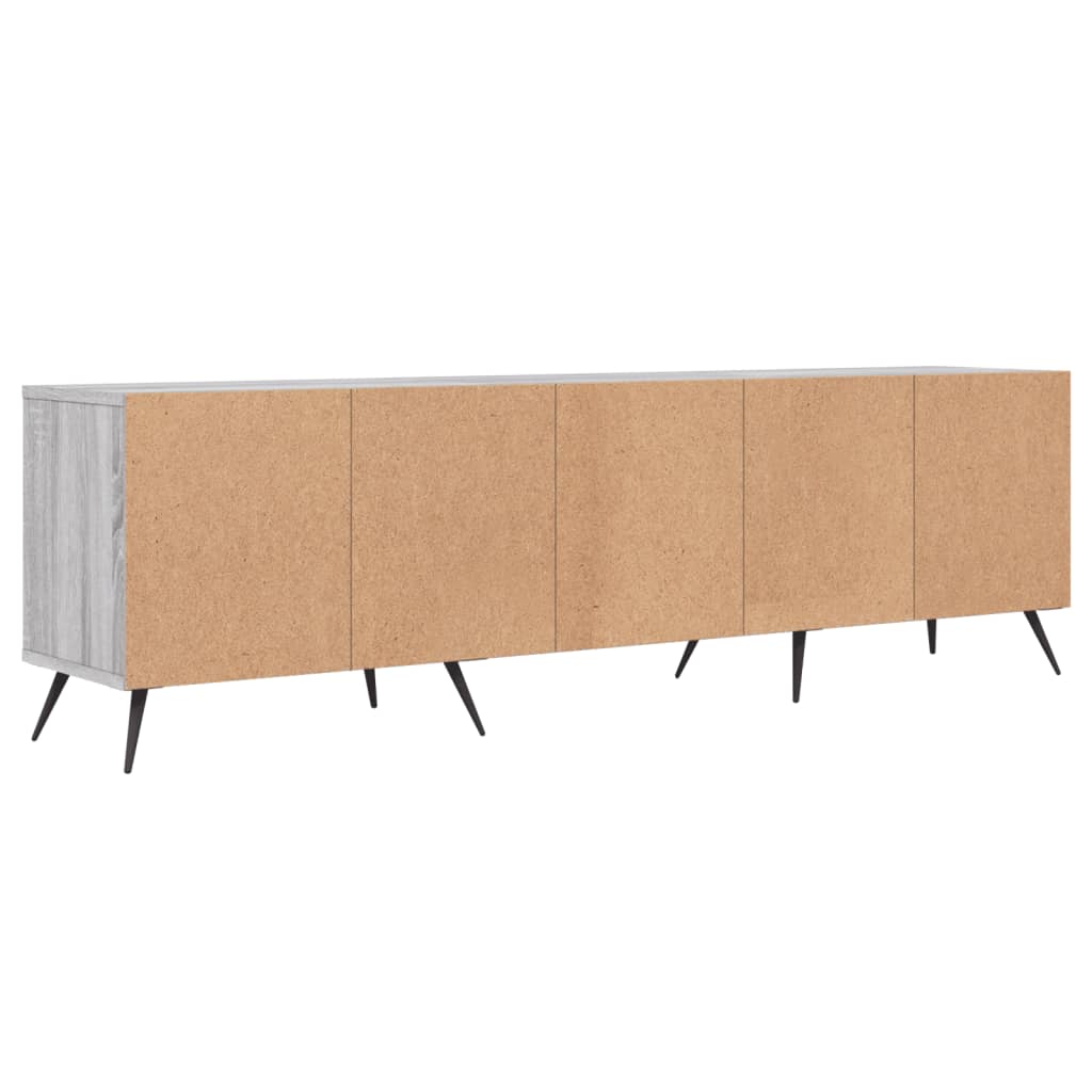 Meuble TV sonoma gris 150x30x44,5 cm bois d'ingénierie - XIOS