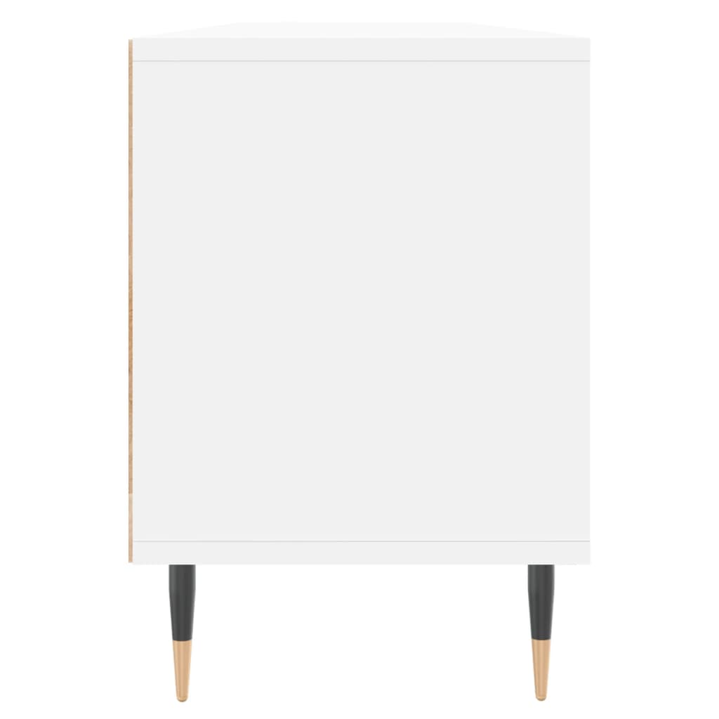 Meuble TV blanc 150x30x44,5 cm bois d'ingénierie - XIOS
