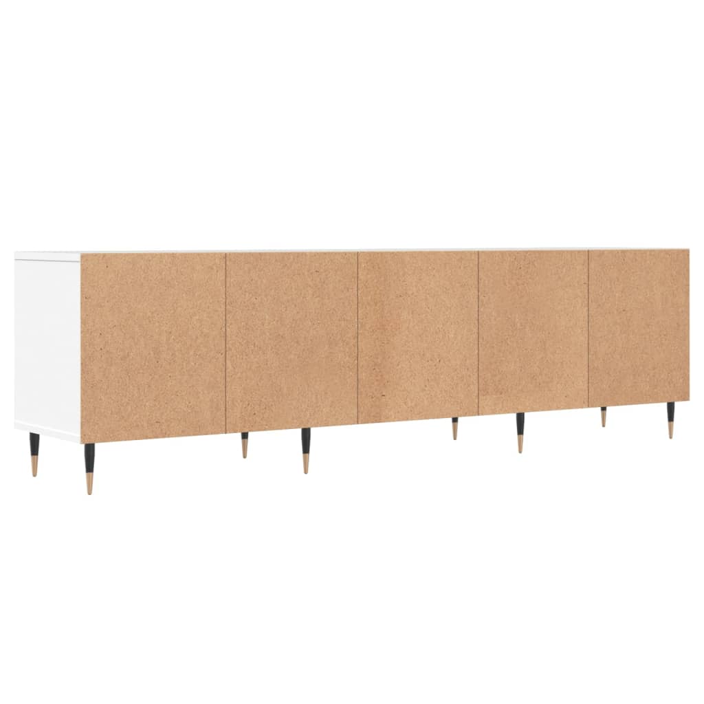 Meuble TV blanc 150x30x44,5 cm bois d'ingénierie - XIOS