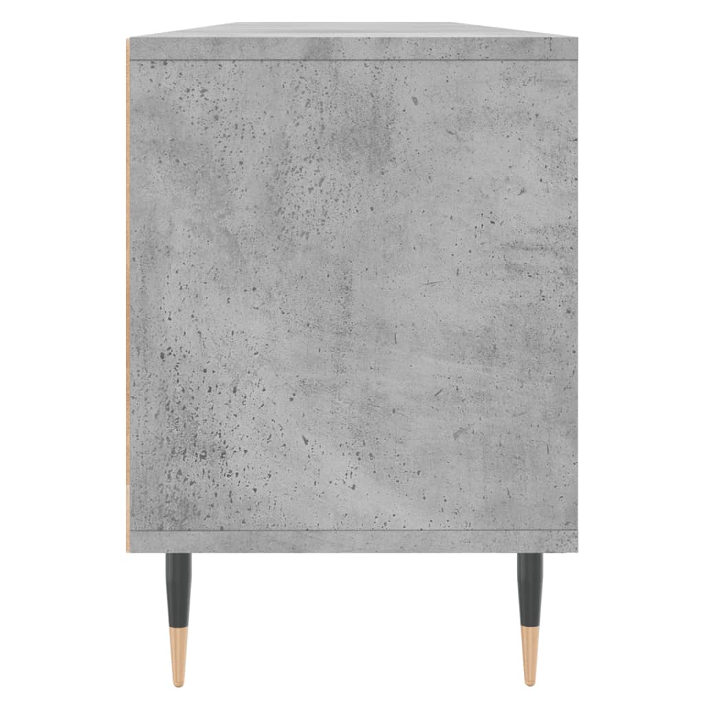 Meuble TV gris béton 150x30x44,5 cm bois d'ingénierie - XIOS