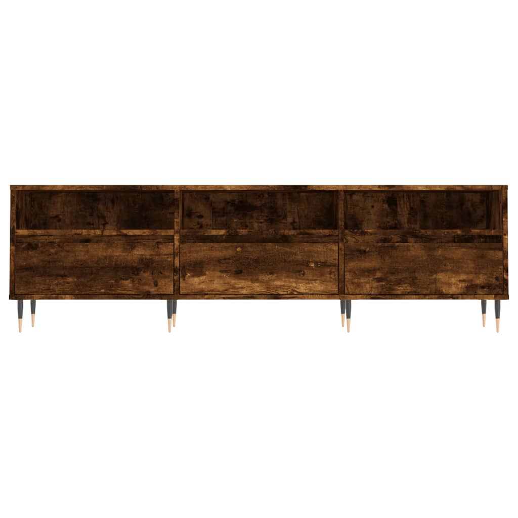 Meuble TV chêne fumé 150x30x44,5 cm bois d'ingénierie Meubles TV vidaXL