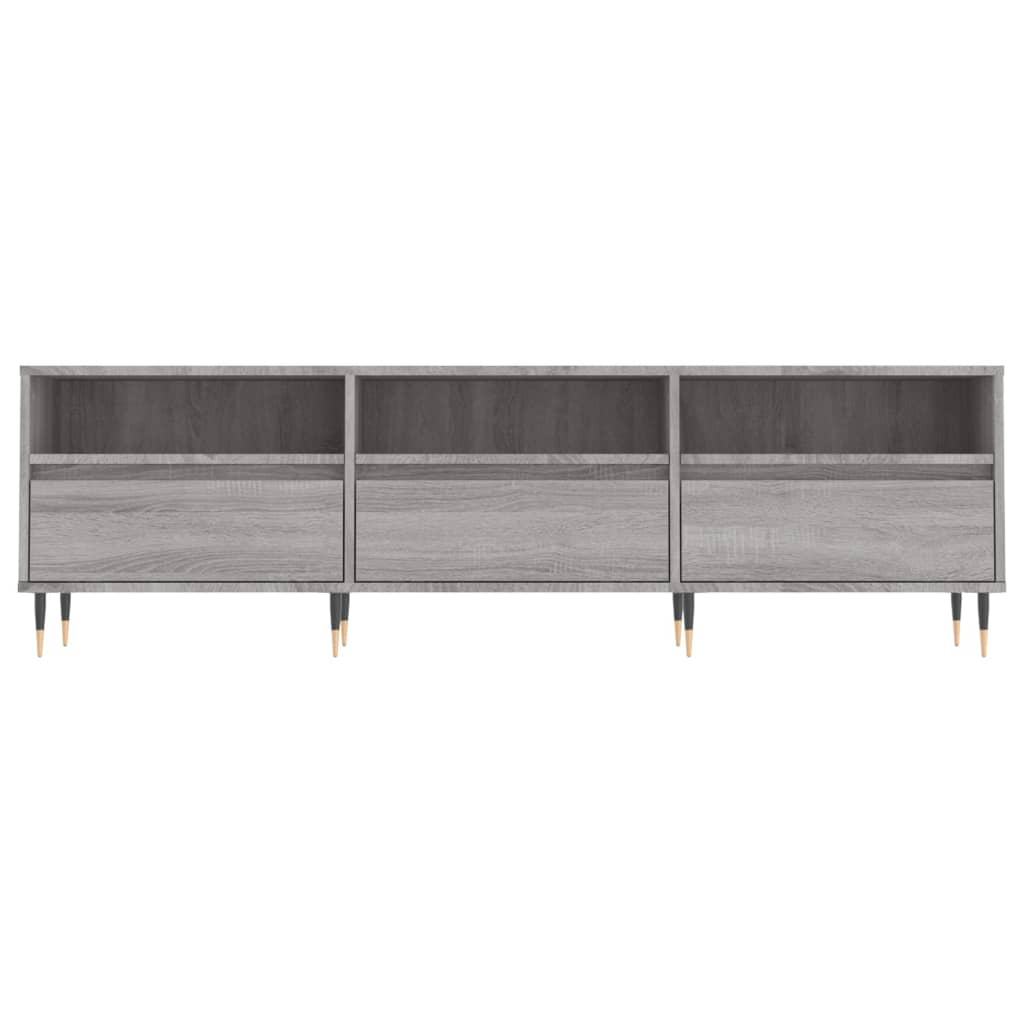 Meuble TV sonoma gris 150x30x44,5 cm bois d'ingénierie - XIOS