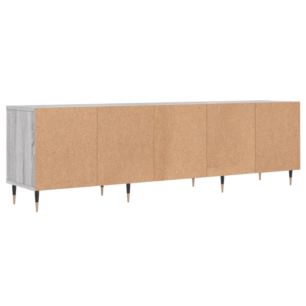 Meuble TV sonoma gris 150x30x44,5 cm bois d'ingénierie - XIOS