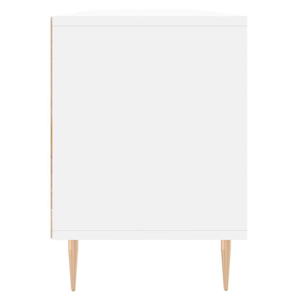 Meuble TV blanc 150x30x44,5 cm bois d'ingénierie - XIOS