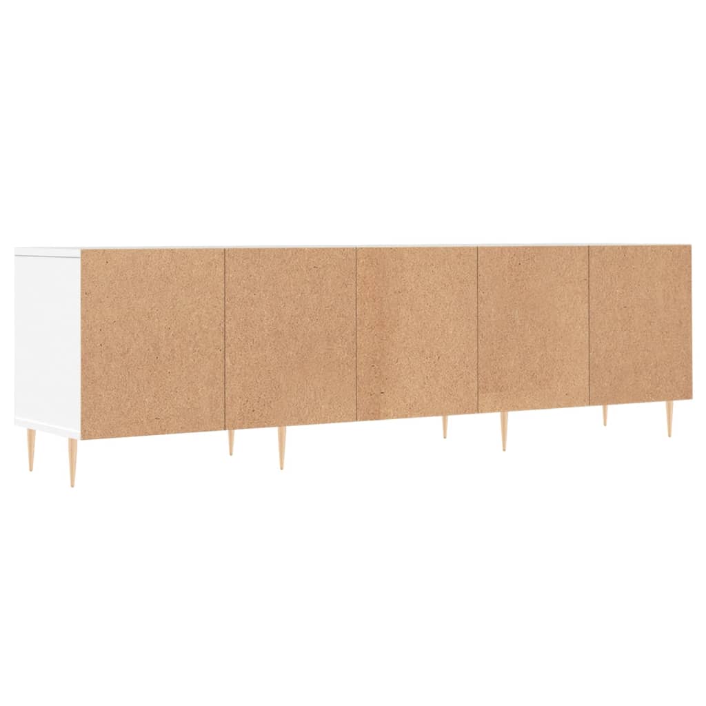 Meuble TV blanc 150x30x44,5 cm bois d'ingénierie - XIOS