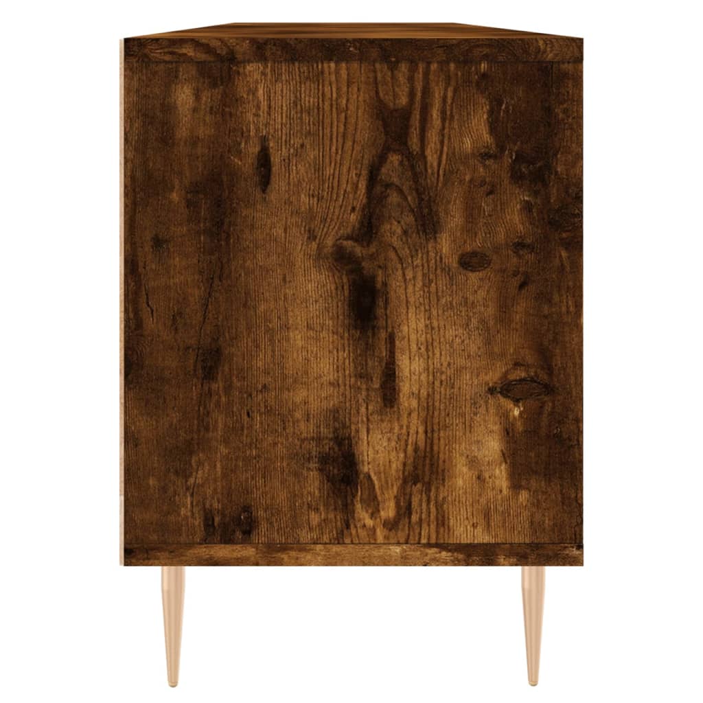 Meuble TV chêne fumé 150x30x44,5 cm bois d'ingénierie - XIOS
