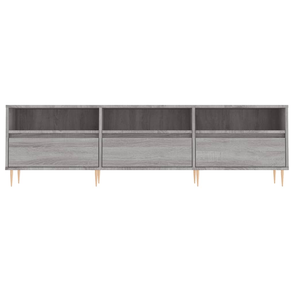 Meuble TV sonoma gris 150x30x44,5 cm bois d'ingénierie - XIOS