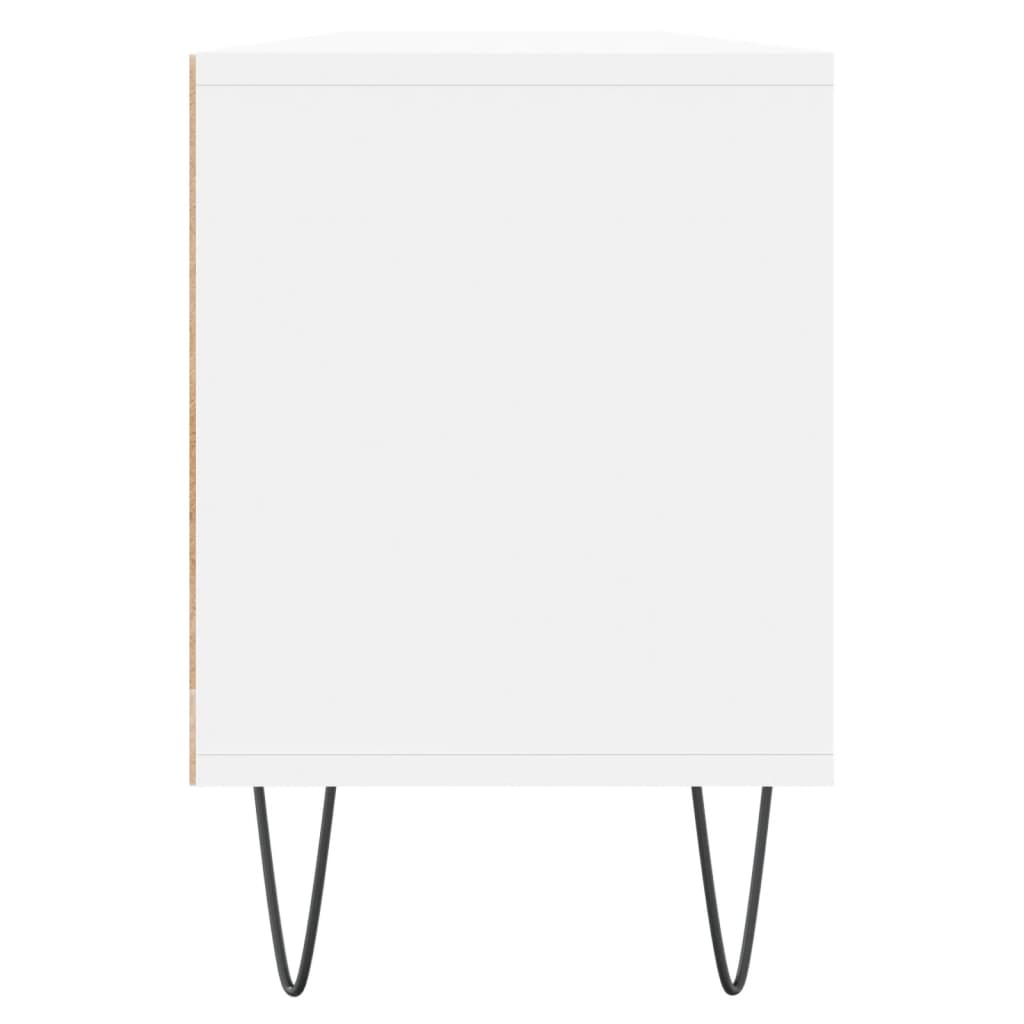 Meuble TV blanc 150x30x44,5 cm bois d'ingénierie - XIOS