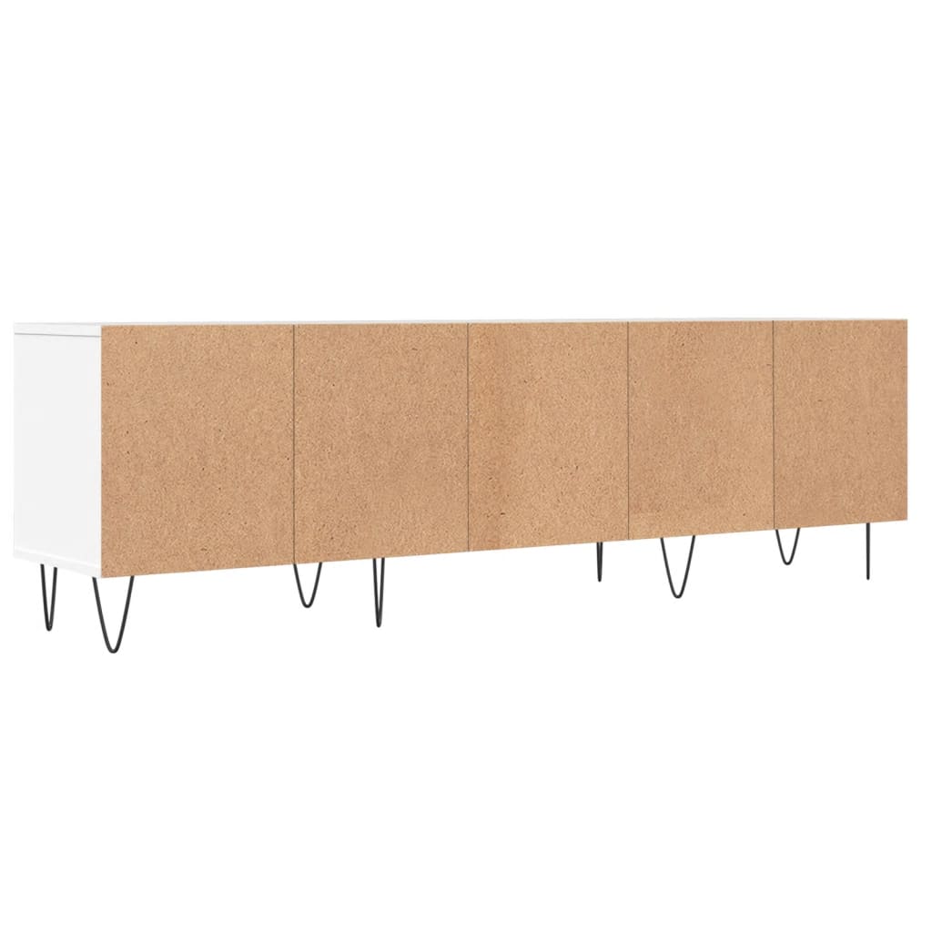 Meuble TV blanc 150x30x44,5 cm bois d'ingénierie - XIOS