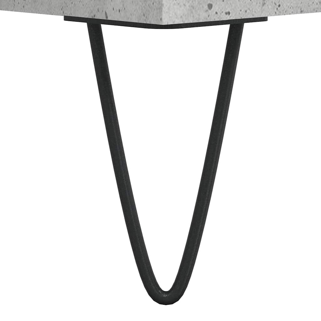 Meuble TV gris béton 150x30x44,5 cm bois d'ingénierie - XIOS