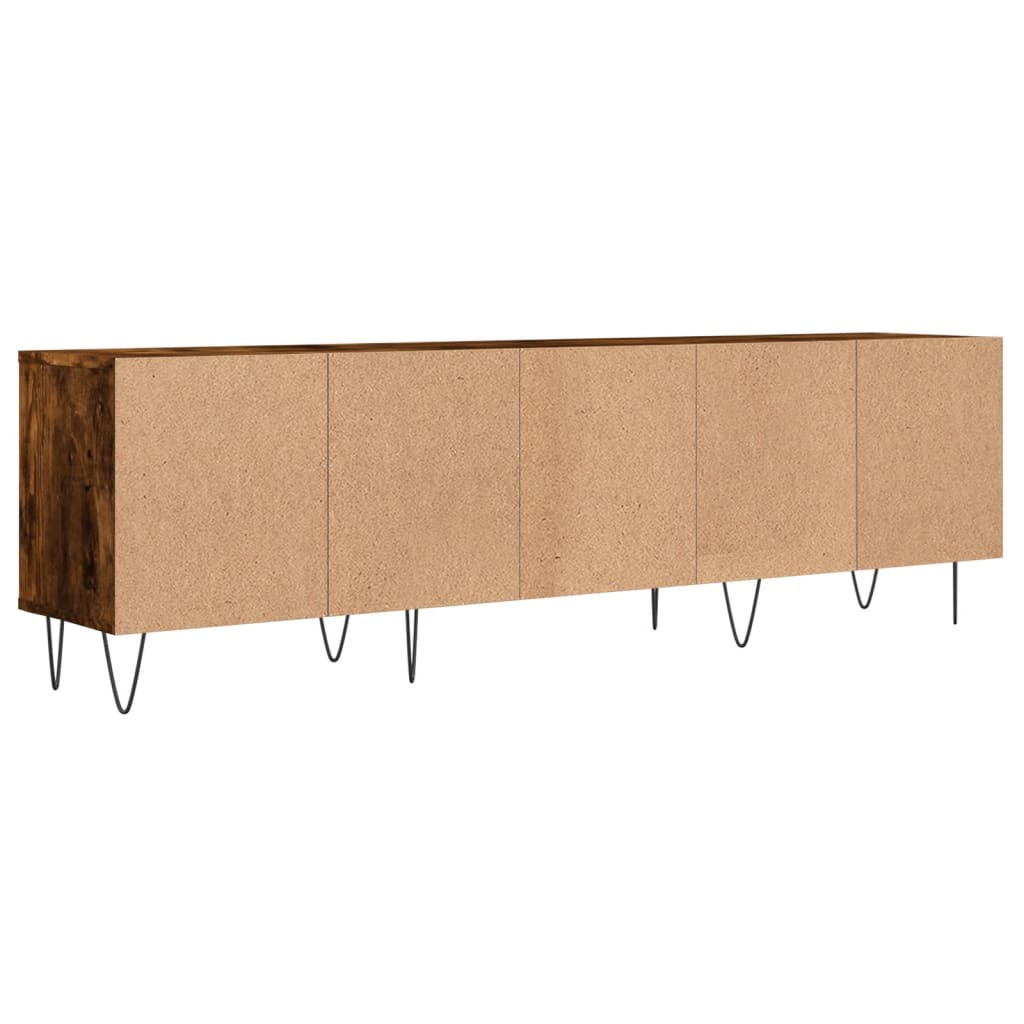 Meuble TV chêne fumé 150x30x44,5 cm bois d'ingénierie - XIOS