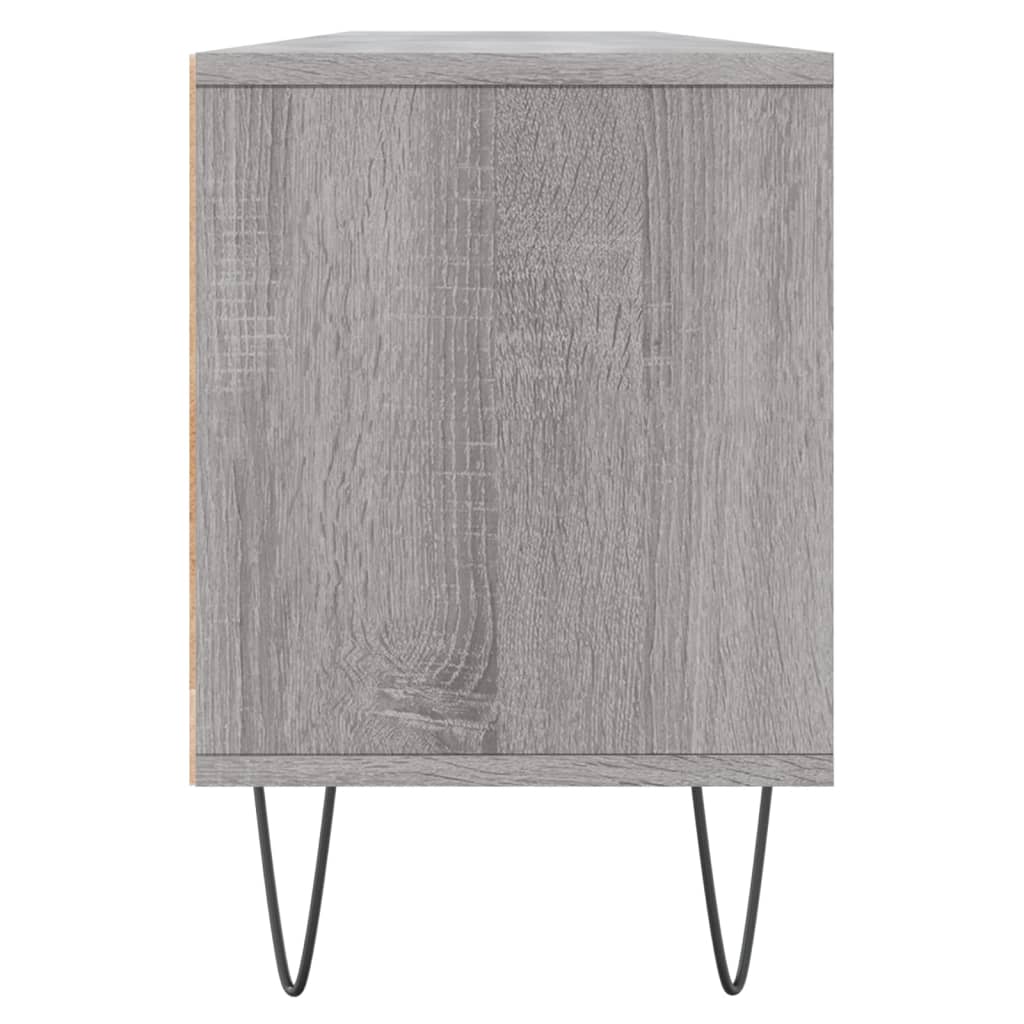 Meuble TV sonoma gris 150x30x44,5 cm bois d'ingénierie - XIOS