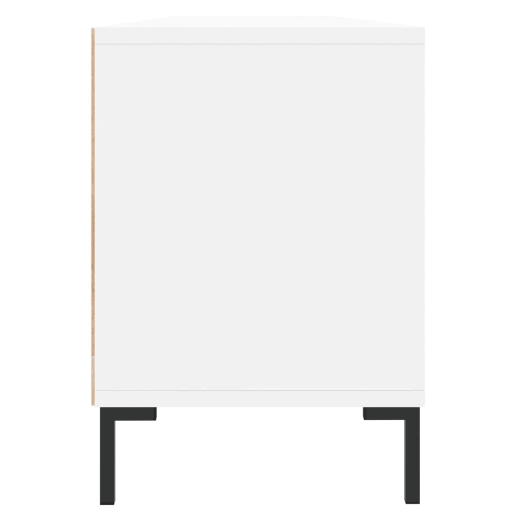 Meuble TV blanc 150x30x44,5 cm bois d'ingénierie - XIOS