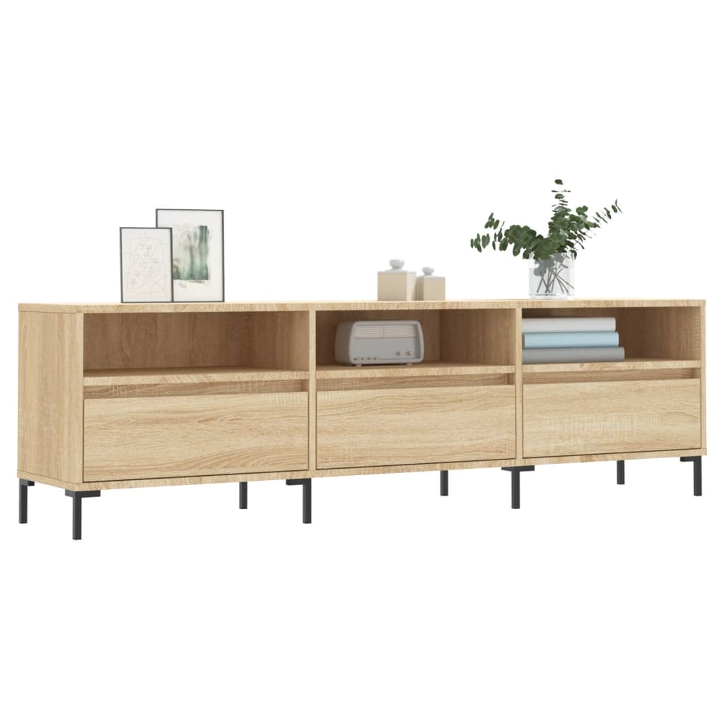 Meuble TV chêne sonoma 150x30x44,5 cm bois d'ingénierie - XIOS