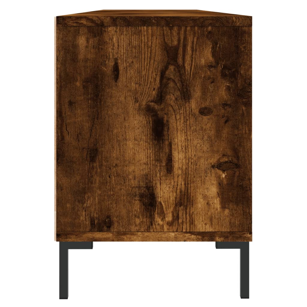 Meuble TV chêne fumé 150x30x44,5 cm bois d'ingénierie - XIOS