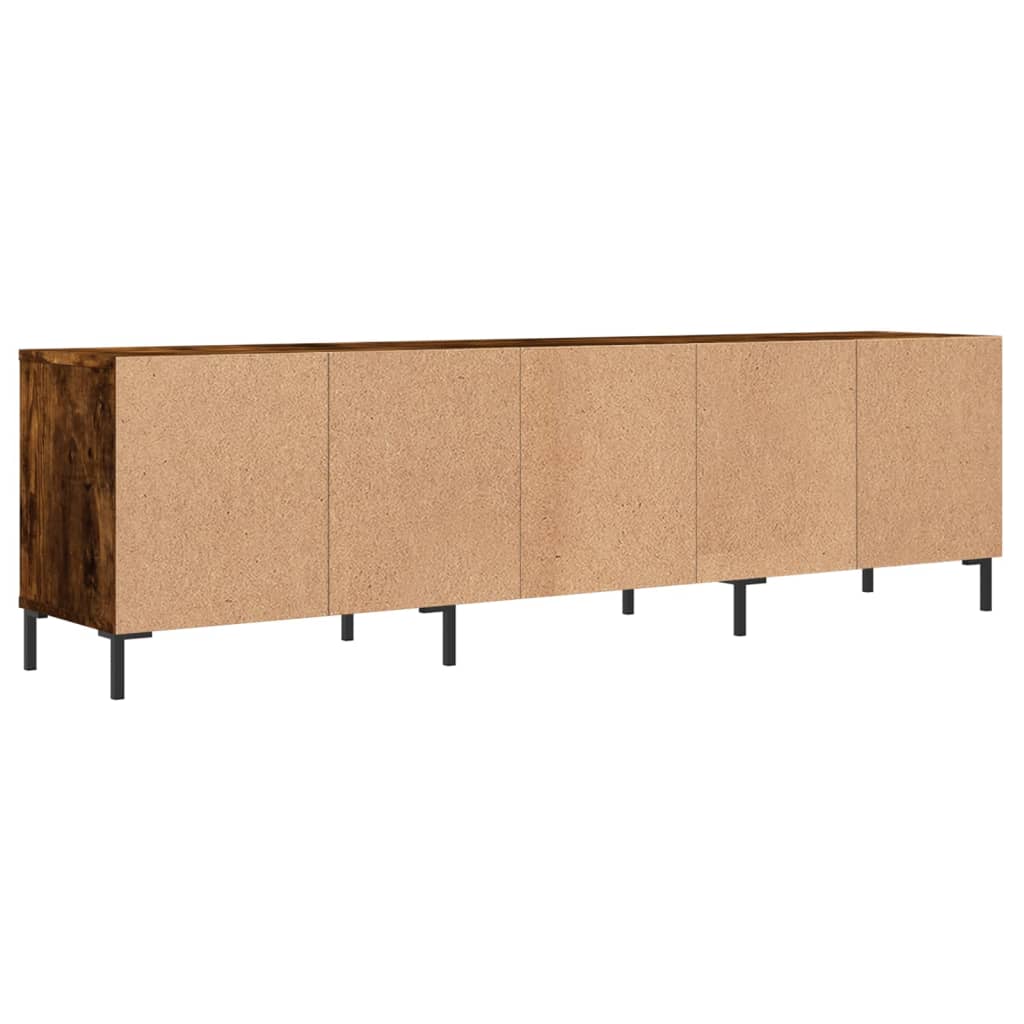 Meuble TV chêne fumé 150x30x44,5 cm bois d'ingénierie - XIOS
