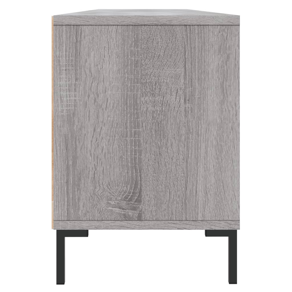 Meuble TV sonoma gris 150x30x44,5 cm bois d'ingénierie - XIOS