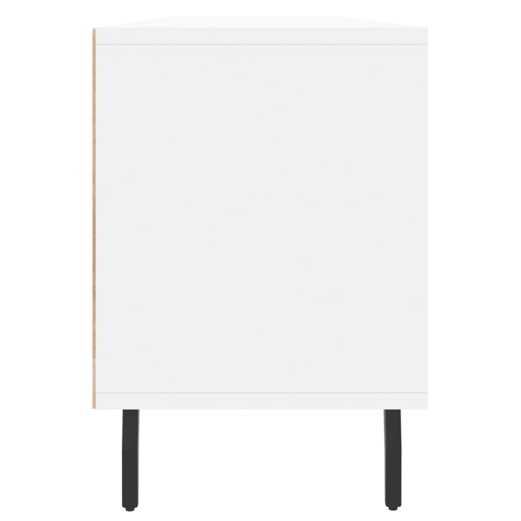 Meuble TV blanc 150x30x44,5 cm bois d'ingénierie - XIOS