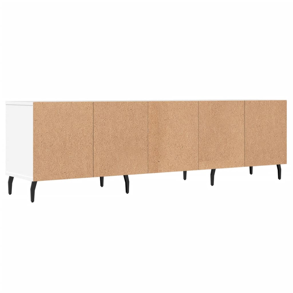 Meuble TV blanc 150x30x44,5 cm bois d'ingénierie - XIOS
