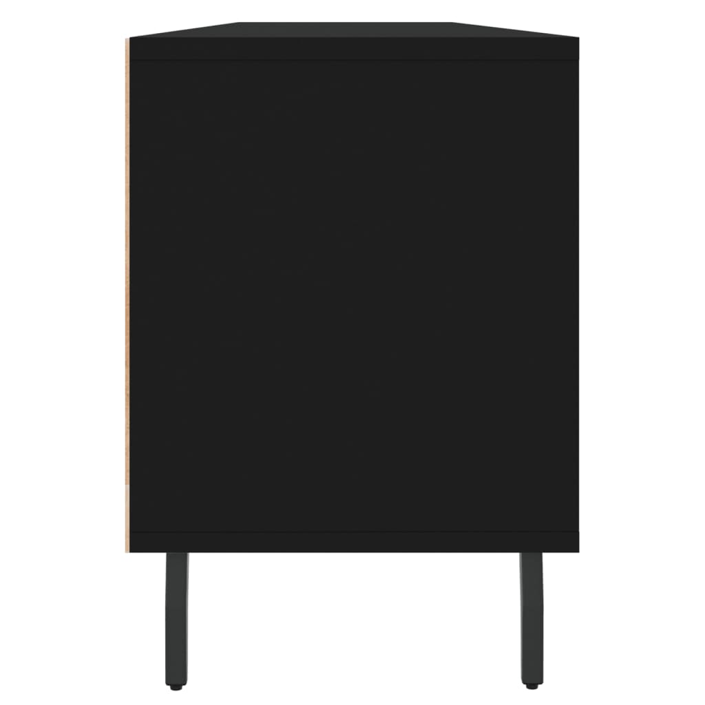 Meuble TV noir 150x30x44,5 cm bois d'ingénierie - XIOS