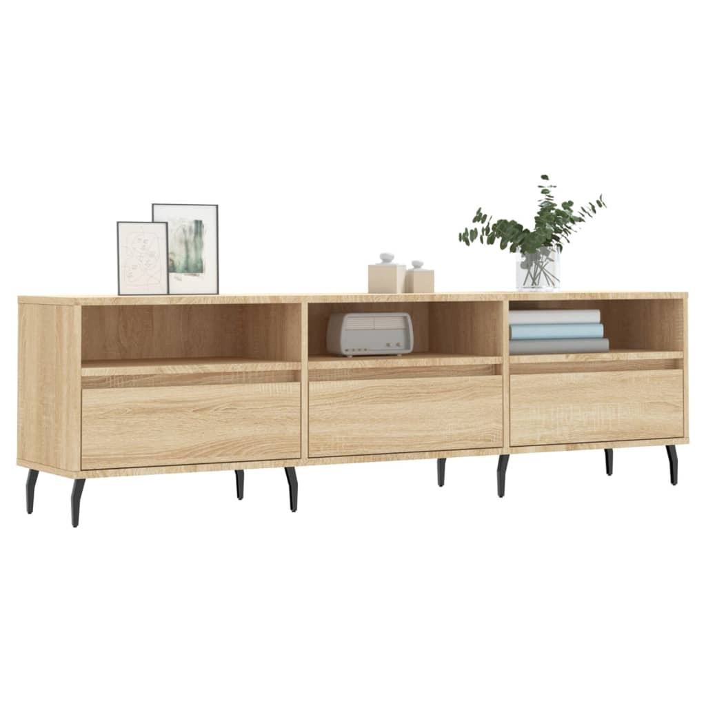 Meuble TV chêne sonoma 150x30x44,5 cm bois d'ingénierie - XIOS