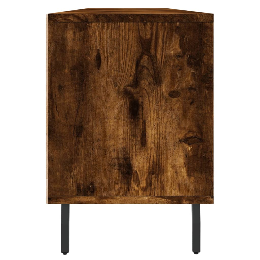 Meuble TV chêne fumé 150x30x44,5 cm bois d'ingénierie - XIOS