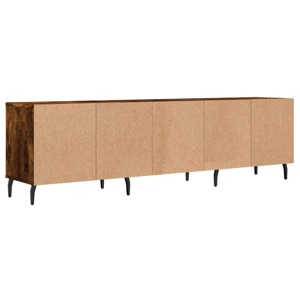 Meuble TV chêne fumé 150x30x44,5 cm bois d'ingénierie - XIOS