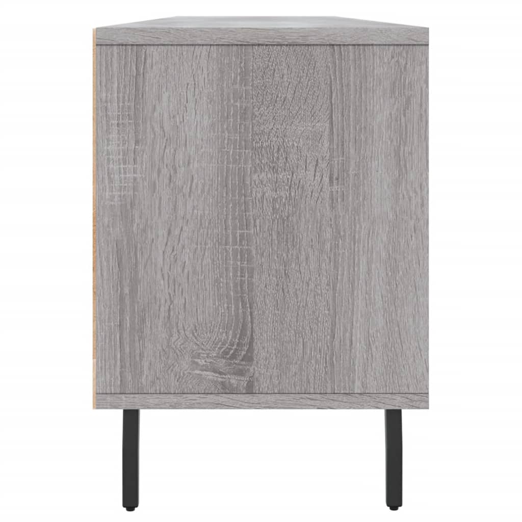 Meuble TV sonoma gris 150x30x44,5 cm bois d'ingénierie - XIOS