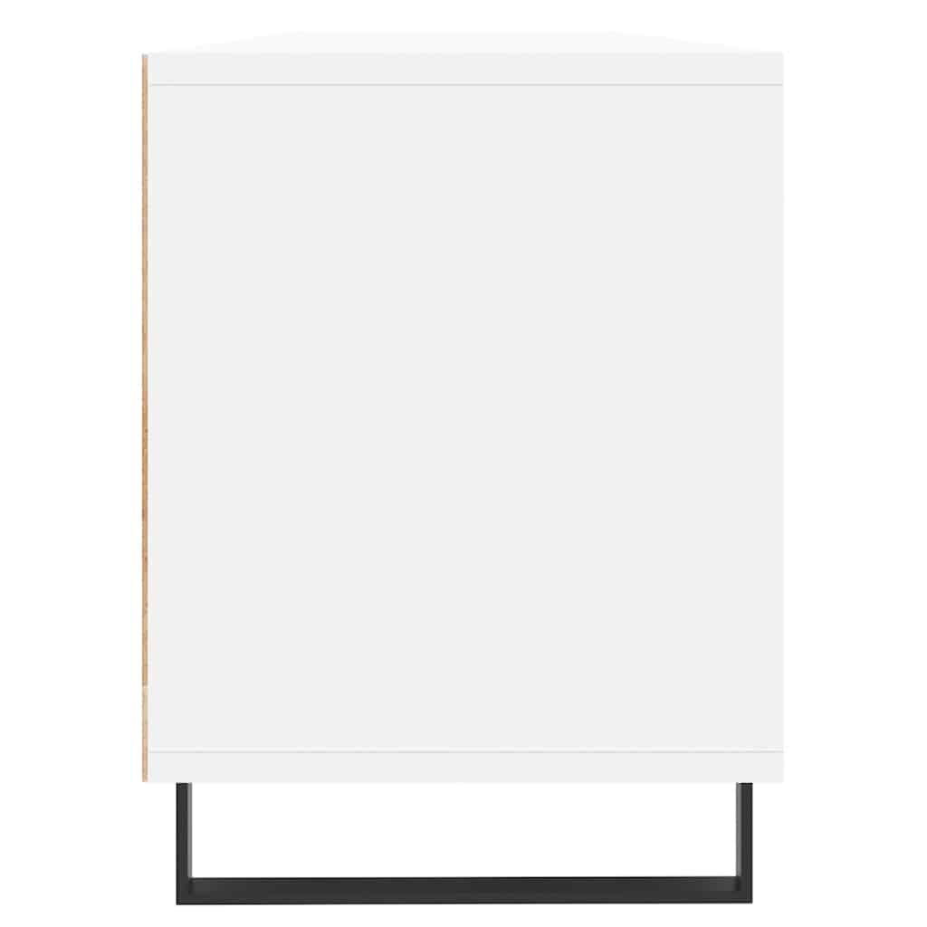 Meuble TV blanc 150x30x44,5 cm bois d'ingénierie - XIOS