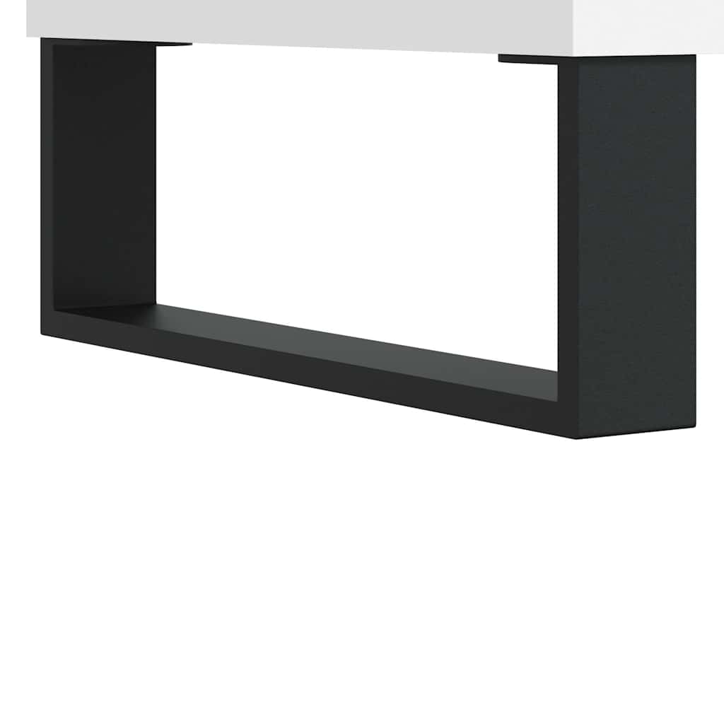 Meuble TV blanc 150x30x44,5 cm bois d'ingénierie - XIOS