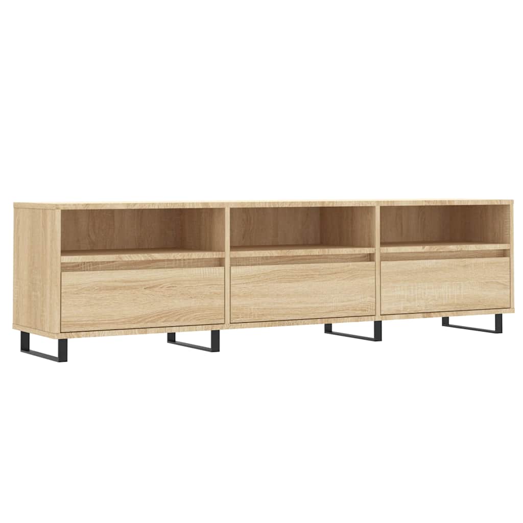 Meuble TV chêne sonoma 150x30x44,5 cm bois d'ingénierie - XIOS