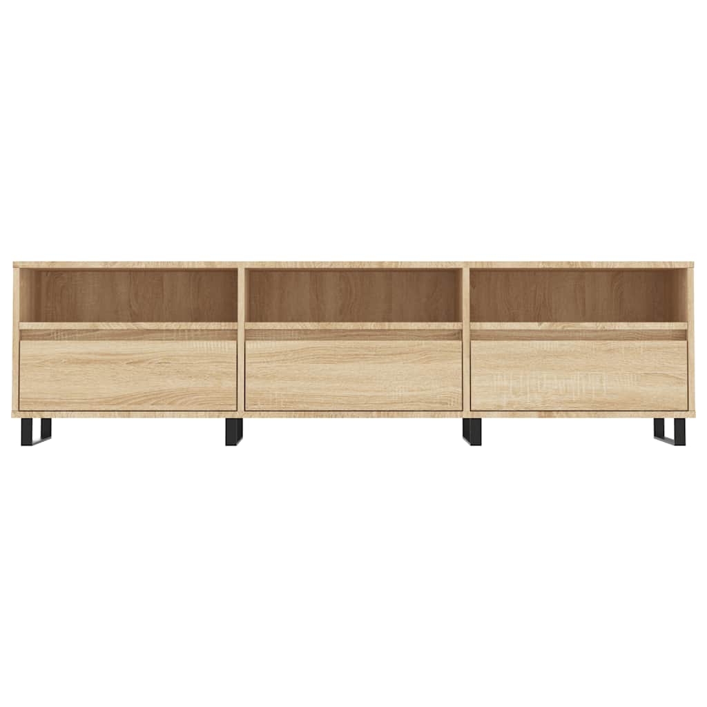 Meuble TV chêne sonoma 150x30x44,5 cm bois d'ingénierie - XIOS