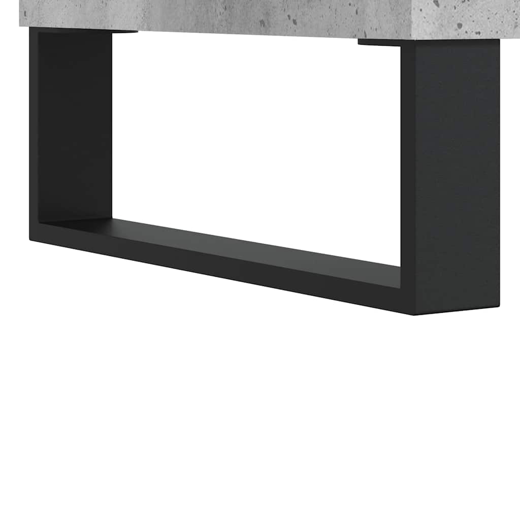 Meuble TV gris béton 150x30x44,5 cm bois d'ingénierie - XIOS