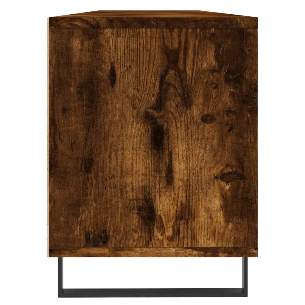 Meuble TV chêne fumé 150x30x44,5 cm bois d'ingénierie - XIOS