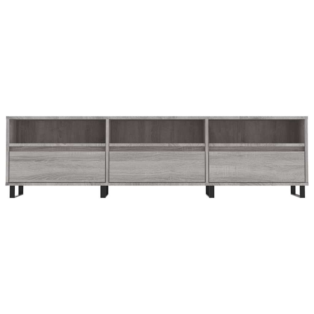 Meuble TV sonoma gris 150x30x44,5 cm bois d'ingénierie - XIOS