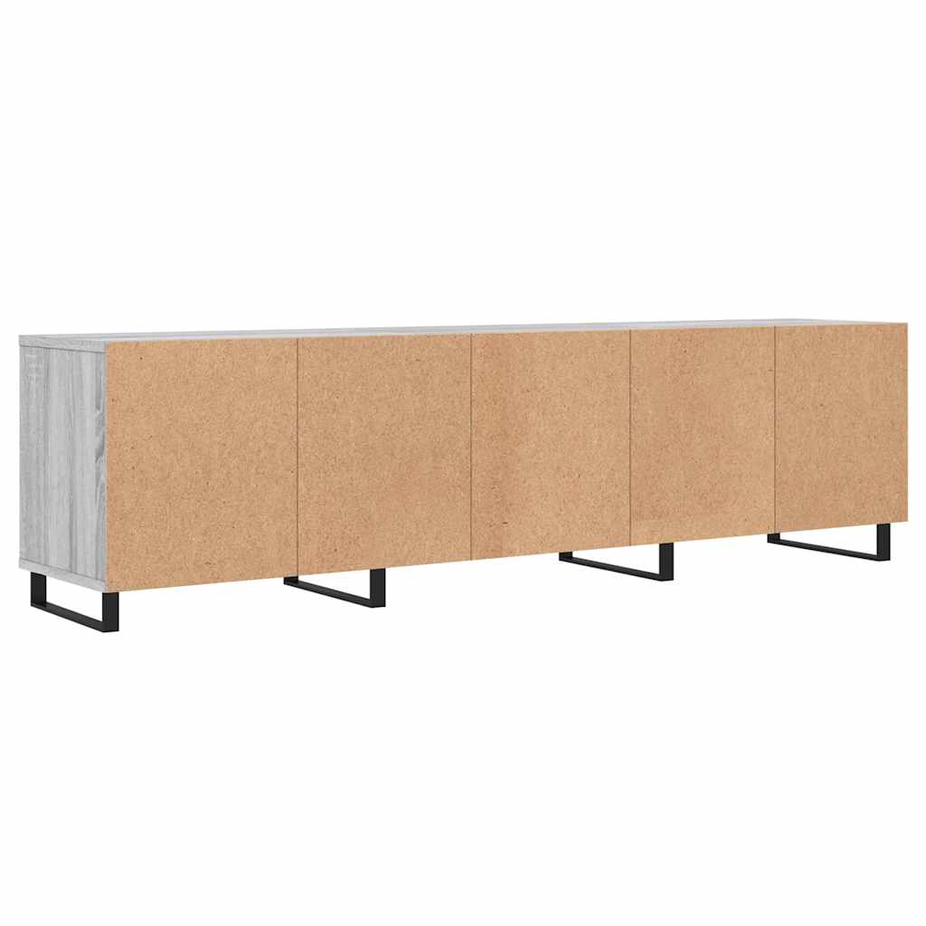Meuble TV sonoma gris 150x30x44,5 cm bois d'ingénierie - XIOS