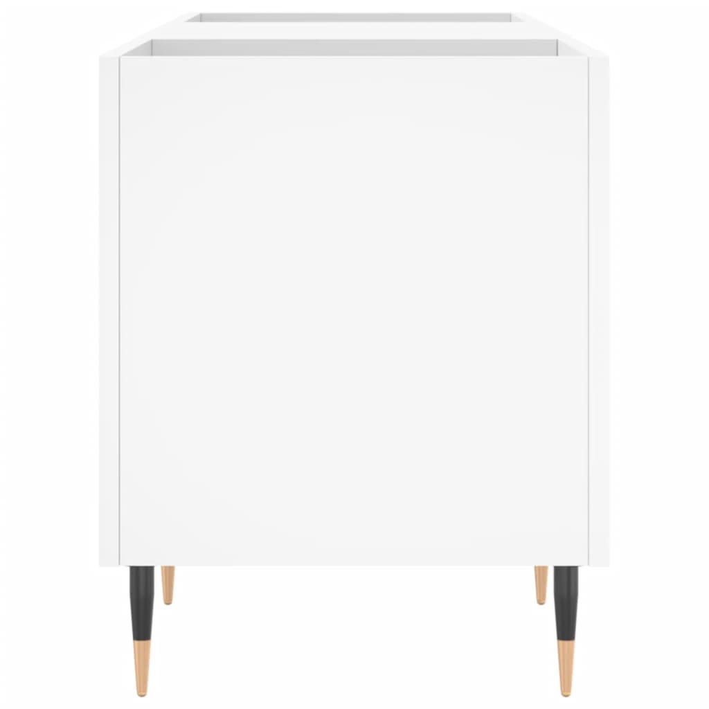 Armoire à disques blanc 121x38x48 cm bois d'ingénierie - XIOS