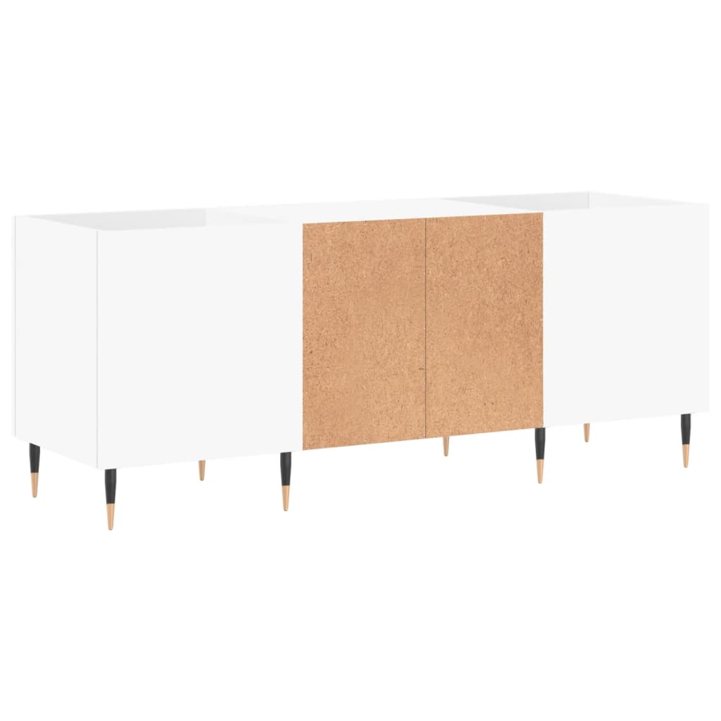 Armoire à disques blanc 121x38x48 cm bois d'ingénierie - XIOS